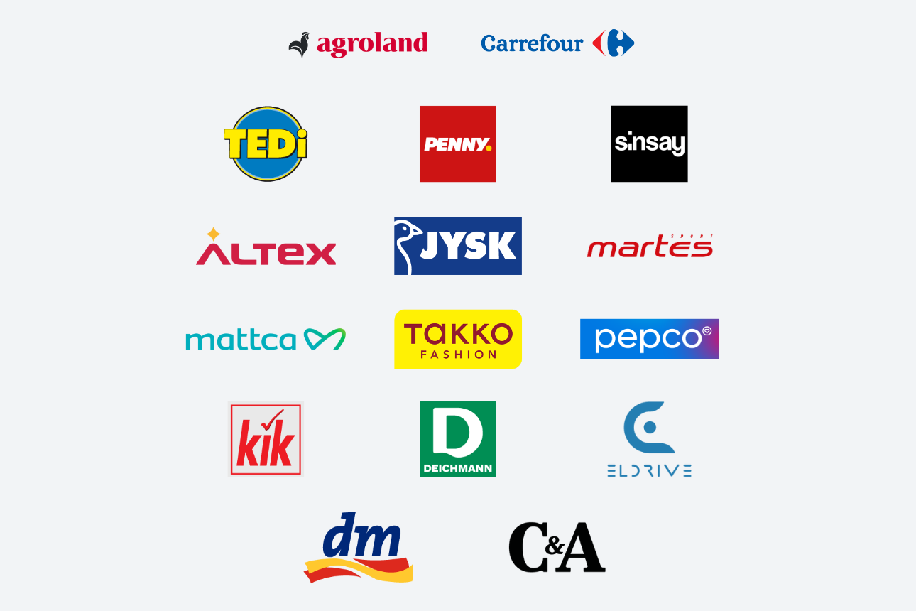 De peste 8 ani dezvoltăm proiecte comerciale pentru retailerii activi care își extind prezența pe piața din România.